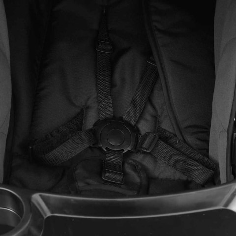 WÓZEK SPACEROWY 3-W-1 CIEMNOSZARO-CZARNY STALOWY