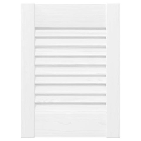 DRZWI DO SZAFEK ŻALUZJOWE 4 SZT. BIAŁE 39,5X29,5CM