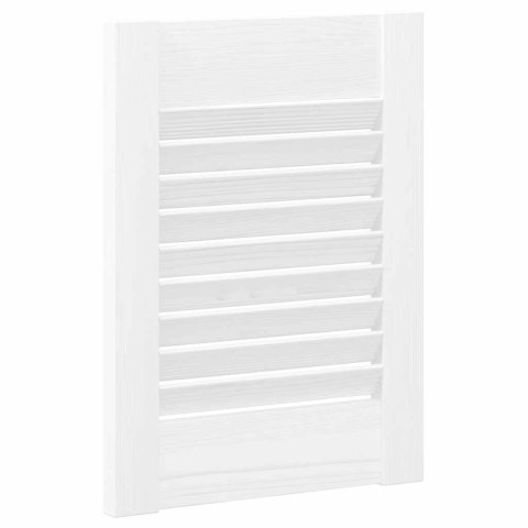 DRZWI DO SZAFEK ŻALUZJOWE 4 SZT. BIAŁE 39,5X29,5CM