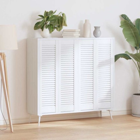 DRZWI DO SZAFEK ŻALUZJOWE 4 SZT. BIAŁE 99X29,5CM