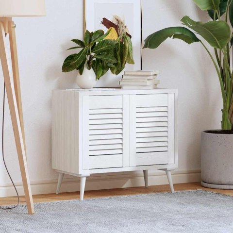 DRZWI DO SZAFEK ŻALUZJOWE 2 SZT. BIAŁE 39,5X29,5CM