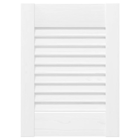 DRZWI DO SZAFEK ŻALUZJOWE 2 SZT. BIAŁE 39,5X29,5CM