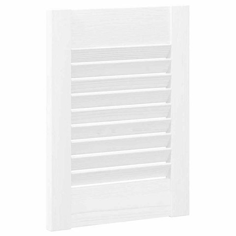 DRZWI DO SZAFEK ŻALUZJOWE 2 SZT. BIAŁE 39,5X29,5CM