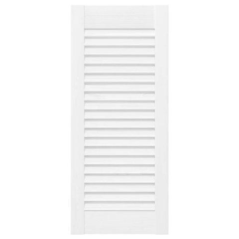 DRZWI SZAFKOWE ŻALUZJOWE 2 SZT. BIAŁE 69X29,5CM
