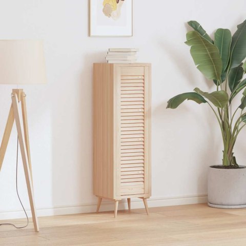 DRZWI SZAFKOWE Z ŻALUZJĄ 99X29,5CM LITE DREWNO SOSNOWE