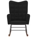 FOTEL BUJANY CZARNY TAPICEROWANY AKSAMITEM