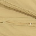 ZESTAW POŚCIELI KOLOR TAUPE 135X200CM LEKKA MIKROFIBRA