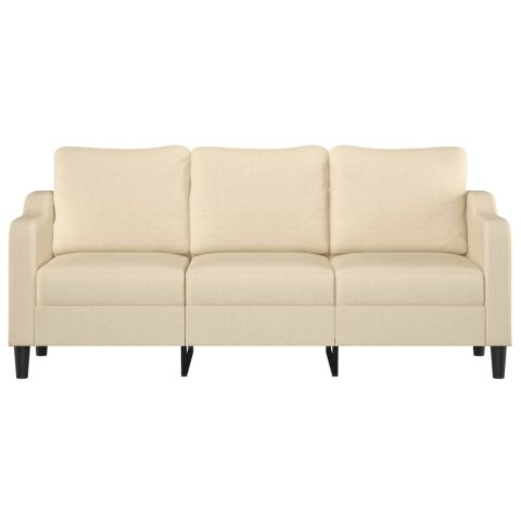 3-OSOBOWA SOFA KREMOWA 180CM TAPICEROWANA TKANINĄ