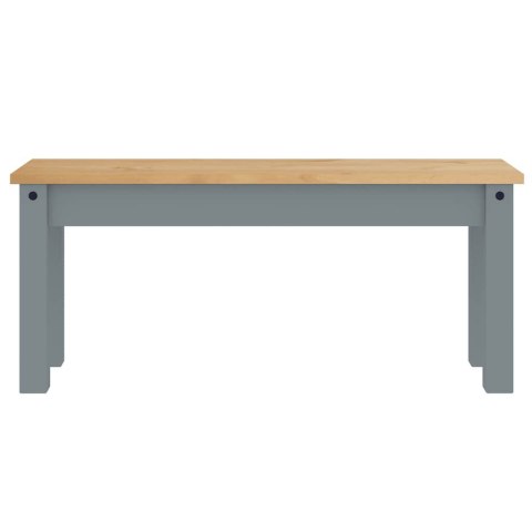 3-CZĘŚCIOWY ZESTAW JADALNY „PANAMA" SZARY LITE DREWNO SOSNOWE