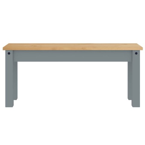 4-CZĘŚCIOWY ZESTAW JADALNY „PANAMA" SZARY LITE DREWNO SOSNOWE