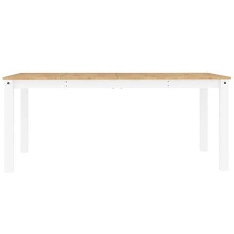 5-CZĘŚCIOWY ZESTAW JADALNY „PANAMA" BIAŁE LITE DREWNO SOSNOWE