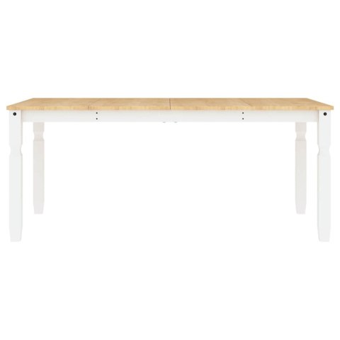 5-CZĘŚCIOWY ZESTAW JADALNY „PANAMA" BIAŁE LITE DREWNO SOSNOWE