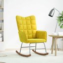 FOTEL BUJANY ŻÓŁTY TAPICEROWANY AKSAMITEM