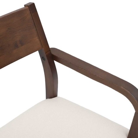 KRZESŁA DO JADALNI Z PODUSZKAMI 2 SZT. LITE DREWNO GUMOWE