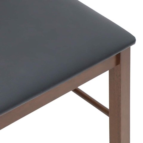 KRZESŁA DO JADALNI Z PODUSZKAMI 2 SZT. LITE DREWNO GUMOWE