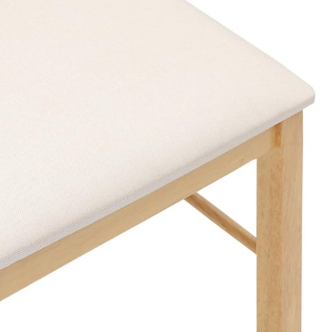 KRZESŁA DO JADALNI Z PODUSZKAMI 2 SZT. LITE DREWNO GUMA