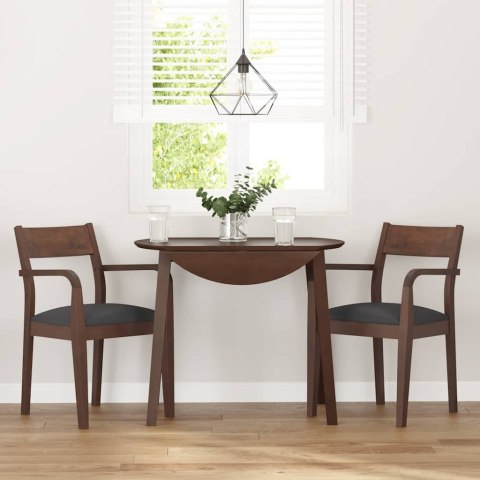 KRZESŁA DO JADALNI Z PODUSZKAMI 2 SZT. LITE DREWNO GUMOWE