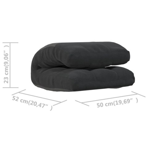 SKŁADANE KRZESŁO PODŁOGOWE CZARNE OBITE TKANINĄ