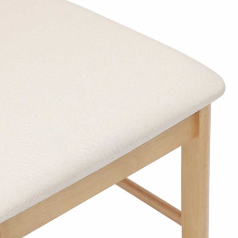 KRZESŁA DO JADALNI Z PODUSZKAMI 2 SZT. LITE DREWNO GUMA