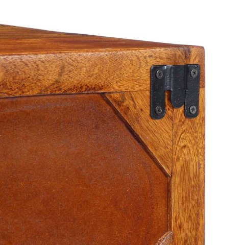 SZAFKA ŚCIENNA POD TV WIELOKOLOROWA DREWNO AKACJOWE