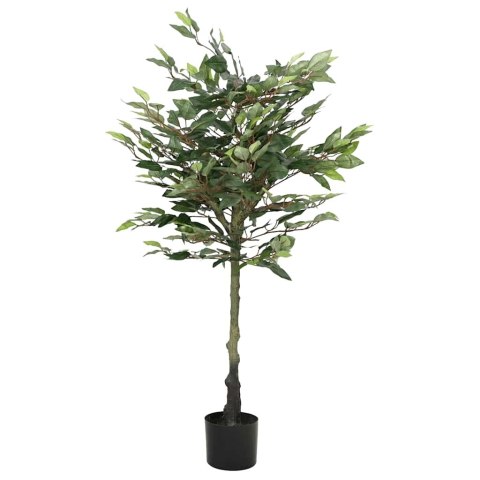 SZTUCZNE DRZEWO FICUS 480 LIŚCI 130CM ZIELONE