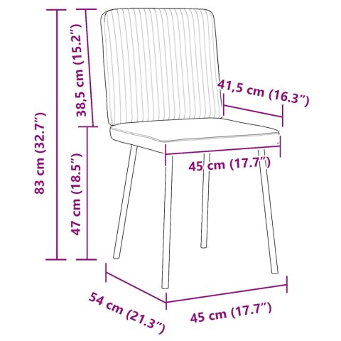 KRZESŁA STOŁOWE 2 SZT. NIEBIESKIE AKSAMITNE