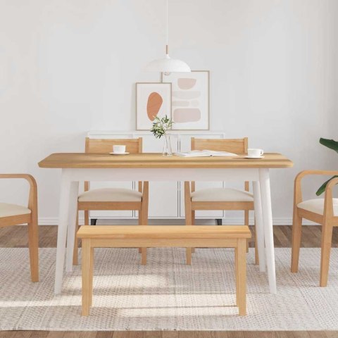 ŁAWKA 90CM DREWNO LITE GUMA