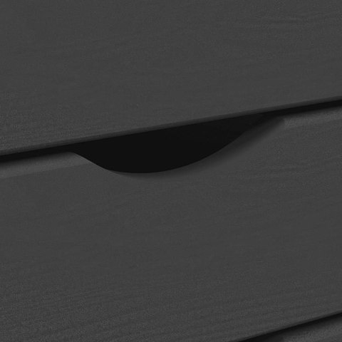 SZAFKA NA KÓŁKACH MOSS Z SZUFLADAMI SZARA SOSNA