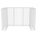 GABION OSŁONOWY NA 2 KOSZE NA ŚMIECI STALOWY 180X100X120CM