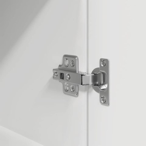 KOMODA BIAŁA 37,5X35X180CM DREWNO KLEJONE