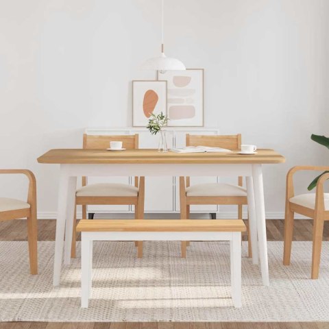 ŁAWKA 90CM DREWNO LITE GUMA