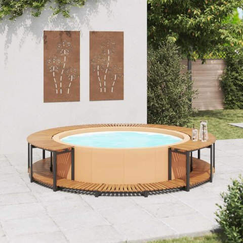 OBUDOWA DOMOWEGO SPA 273X53CM DREWNO AKACJOWE