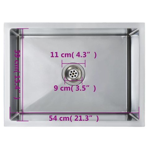 RĘCZNIE ROBIONY ZLEW KUCHENNY STAL NIERDZEWNA