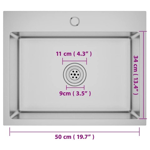 RĘCZNIE ROBIONY ZLEW KUCHENNY STAL NIERDZEWNA
