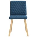 KRZESŁA STOŁOWE 2 SZT. NIEBIESKIE OBITE TKANINĄ