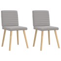KRZESŁA DO JADALNI 2 SZT. TKANINA CLOUD GREY