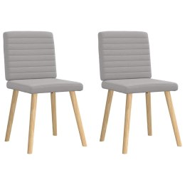 KRZESŁA DO JADALNI 2 SZT. TKANINA CLOUD GREY