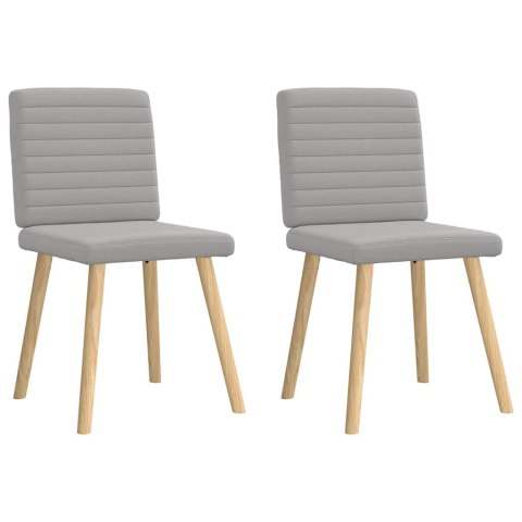 KRZESŁA DO JADALNI 2 SZT. TKANINA CLOUD GREY