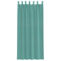 ZASŁONY WOALOWE Z KIESZENIAMI NA DRĄŻEK 2 SZT. TURKUSOWE