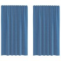 ZASŁONY WOALOWE Z PĘTELKAMI 2 SZT. ROYAL BLUE 140X140CM