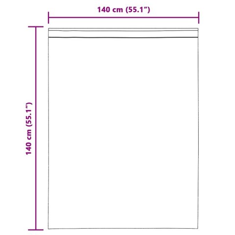 ZASŁONY WOALOWE Z PĘTELKAMI 2 SZT. ROYAL BLUE 140X140CM