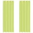 ZASŁONY WOALOWE Z PRZELOTKAMI 2 SZT. JABŁKO ZIELONE 140X300CM