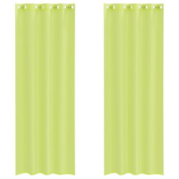 ZASŁONY WOALOWE Z PRZELOTKAMI 2 SZT. JABŁKO ZIELONE 140X300CM