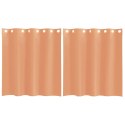 ZASŁONY WOALOWE Z PRZELOTKAMI 2 SZT. TERAKOTA