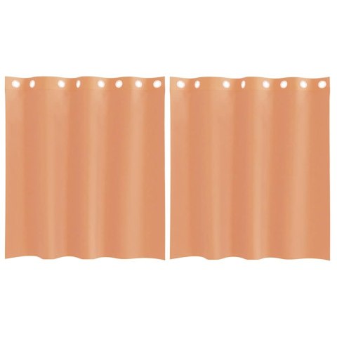 ZASŁONY WOALOWE Z PRZELOTKAMI 2 SZT. TERAKOTA