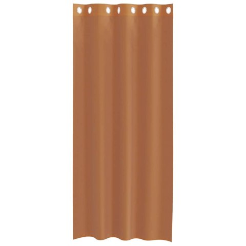 ZASŁONY WOALOWE Z PRZELOTKAMI 2 SZT. TERAKOTA