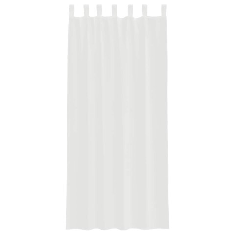 ZASŁONY WOALOWE Z KIESZENIAMI NA DRĄŻEK 2 SZT. BIAŁE