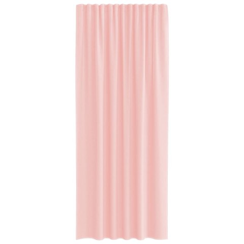 ZASŁONY WOALOWE Z PĘTELKAMI 2 SZT. RÓŻOWE 140X225CM