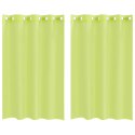 ZASŁONY WOALOWE Z PRZELOTKAMI 2 SZT. JABŁKO ZIELONE 140X175CM
