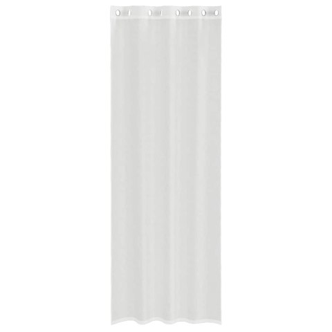 ZASŁONY WOALOWE Z PRZELOTKAMI 2 SZT. BIAŁE